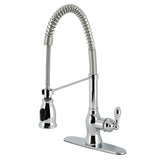 American Classic Single-Handle 1-or-3 Hole Deck Mount Pre-Rinse Kitchen Faucet