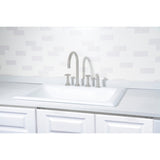 Towne 25-Inch Cast Iron Self-Rimming Single Bowl Drop-In Kitchen Sink (4-Hole)
