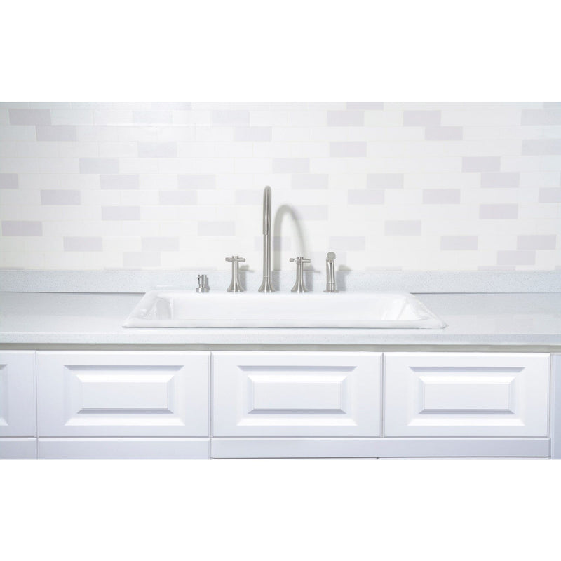Towne 25-Inch Cast Iron Self-Rimming Single Bowl Drop-In Kitchen Sink (5-Hole)