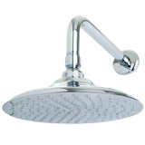 Victorian 7-3/4 Inch Round Raindrop Brass Shower Head with 12-Inch Shower Arm