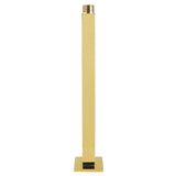 Claremont 10-Inch Rain Drop Ceiling Mount Shower Arm with Round Flange