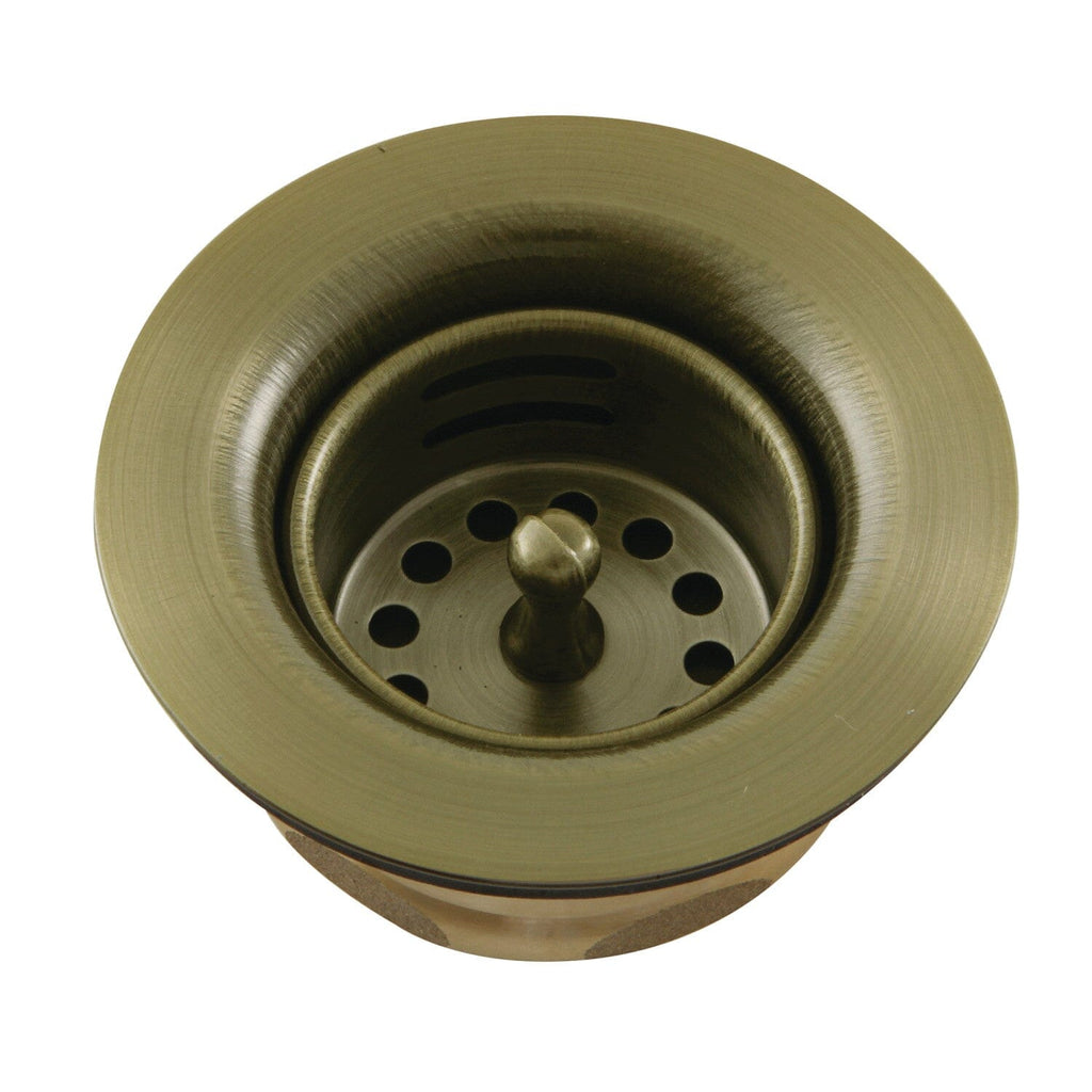 Tacoma Stainless Steel Bar Sink Basket Strainer with Brass Nut