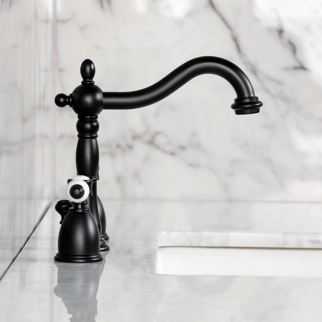 Bel-Air Widespread Bathroom Faucet with Brass Pop-Up