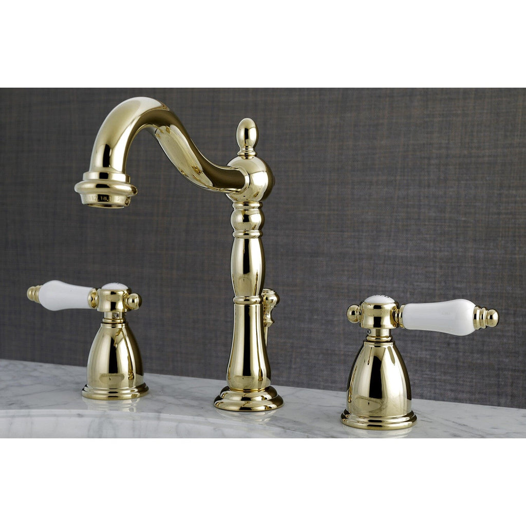 Bel-Air Widespread Bathroom Faucet with Brass Pop-Up