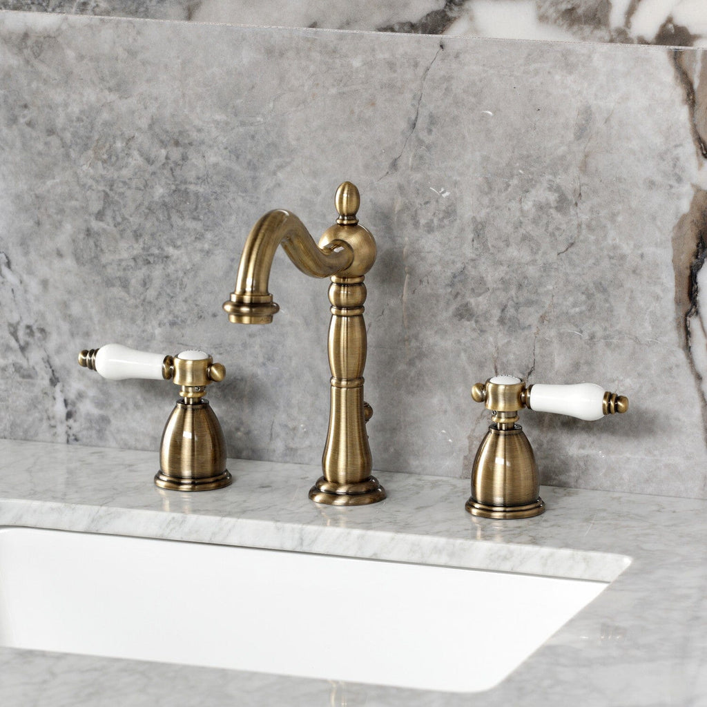 Bel-Air Widespread Bathroom Faucet with Brass Pop-Up