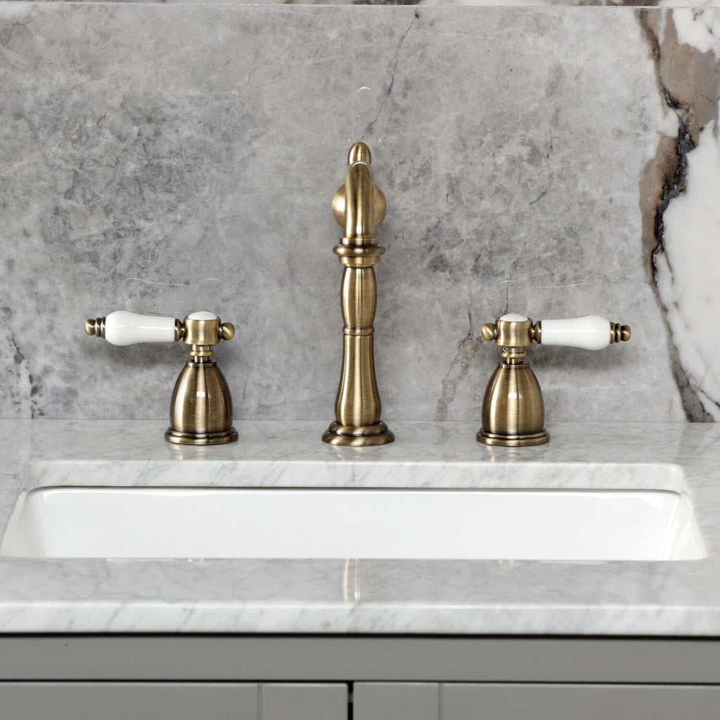 Bel-Air Widespread Bathroom Faucet with Brass Pop-Up
