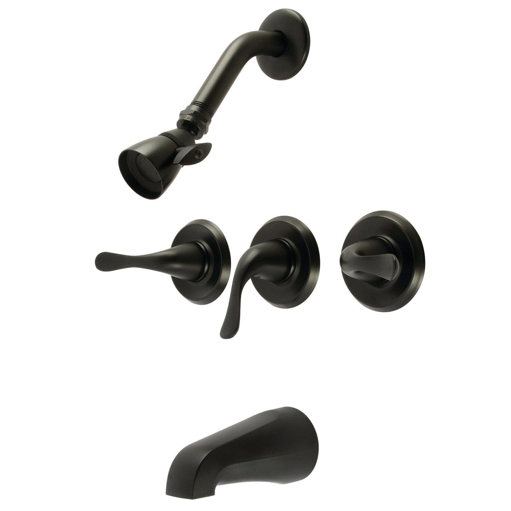 Yosemite Triple-Handle Tub and Shower Faucet