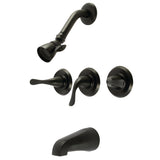 Yosemite Triple-Handle Tub and Shower Faucet