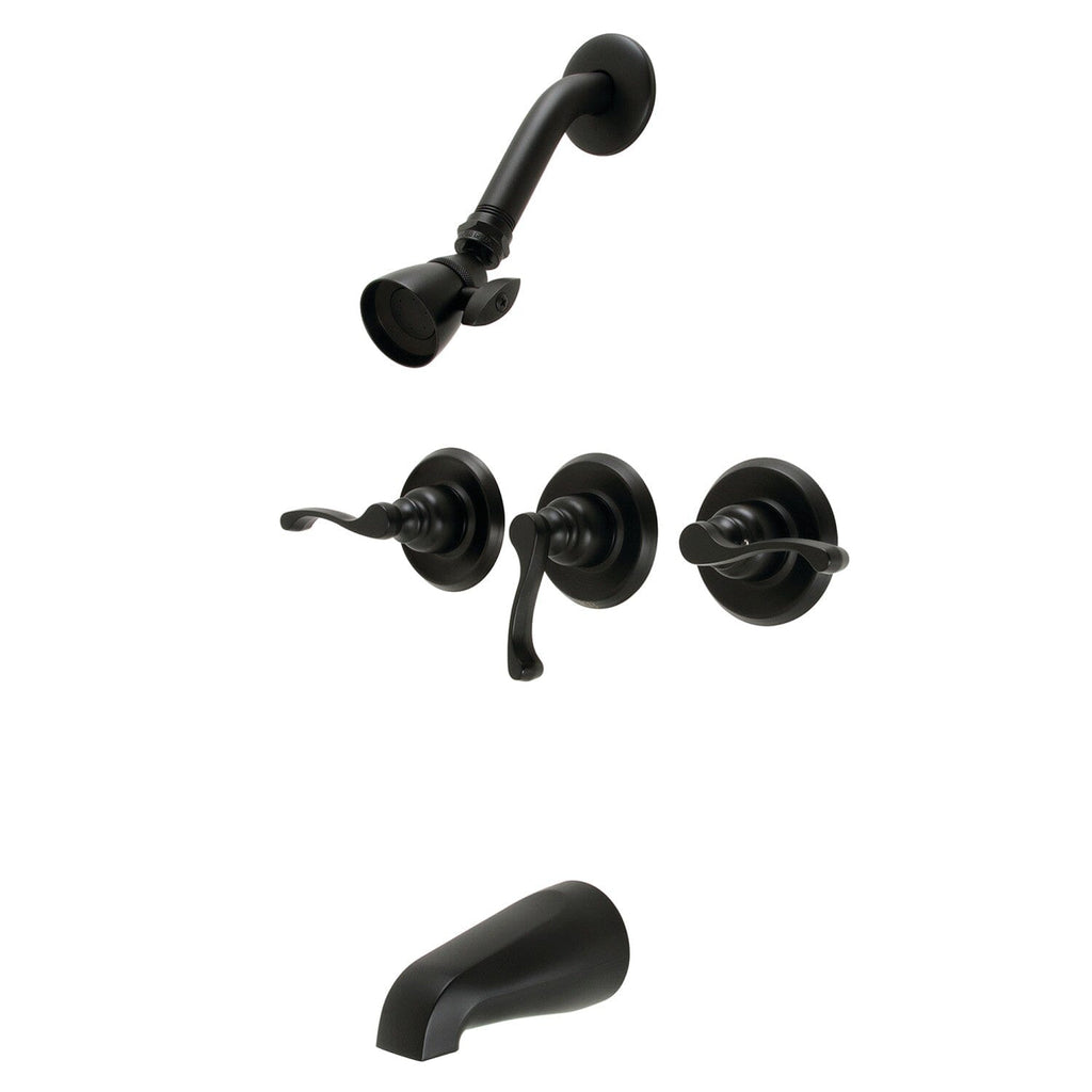 Royal Triple-Handle Tub and Shower Faucet