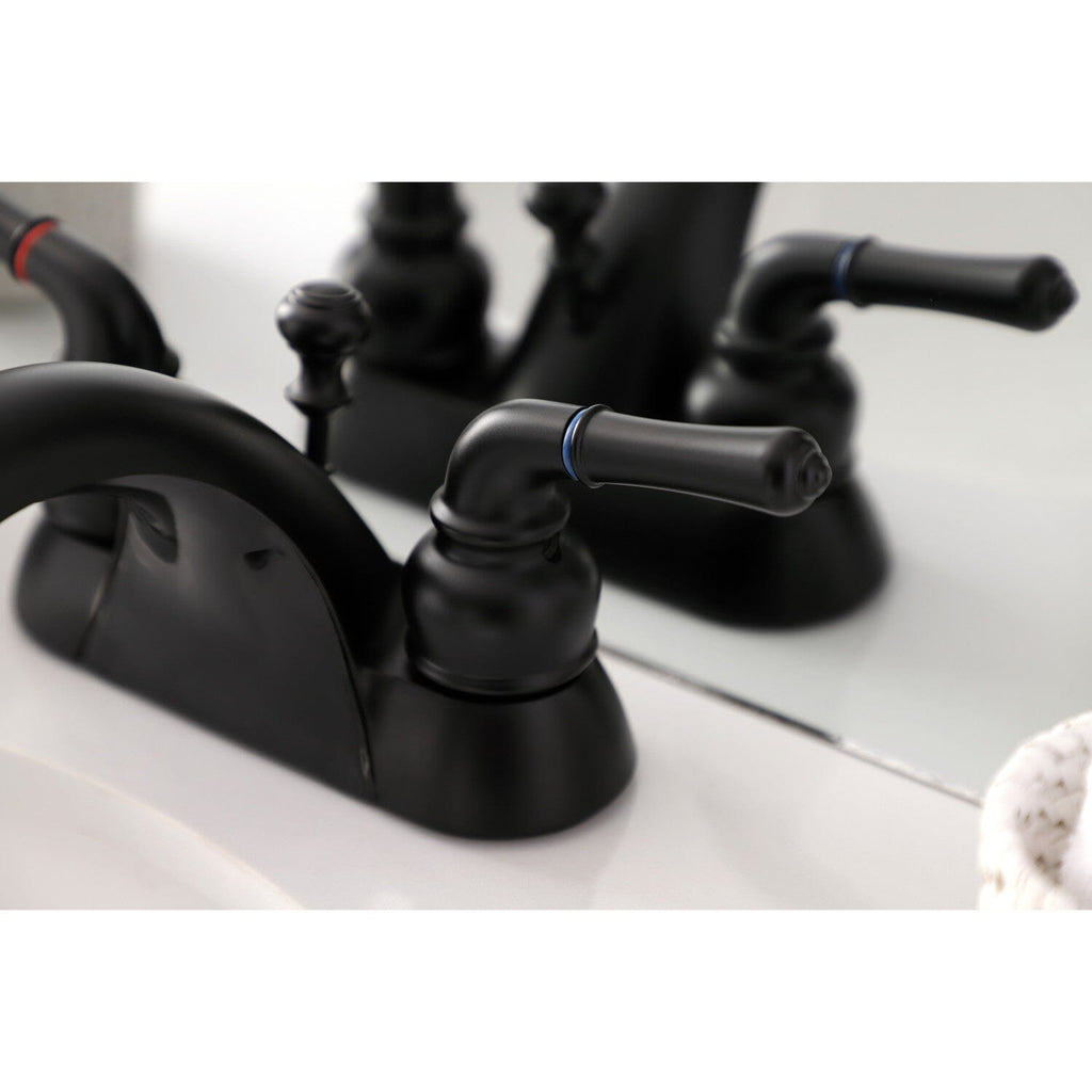 Naples Double-Handle 3-Hole Deck Mount 4-Inch Centerset Bathroom Faucet