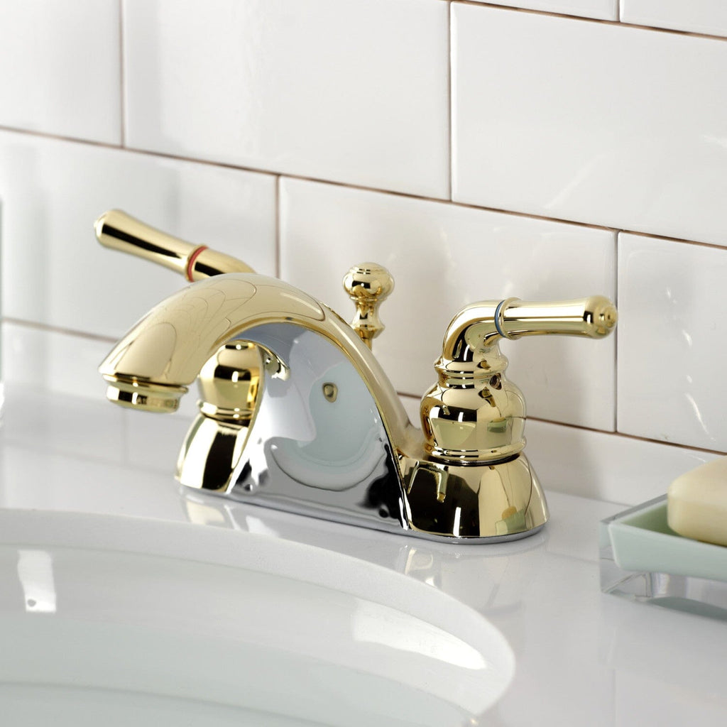 Naples Double-Handle 3-Hole Deck Mount 4-Inch Centerset Bathroom Faucet