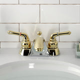 Naples Double-Handle 3-Hole Deck Mount 4-Inch Centerset Bathroom Faucet