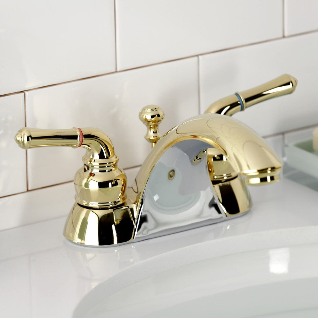Naples Double-Handle 3-Hole Deck Mount 4-Inch Centerset Bathroom Faucet