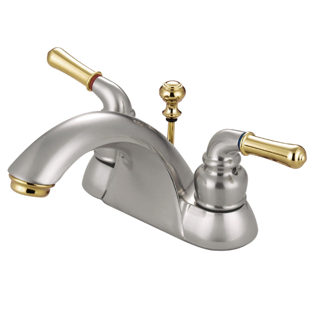 Naples Double-Handle 3-Hole Deck Mount 4-Inch Centerset Bathroom Faucet
