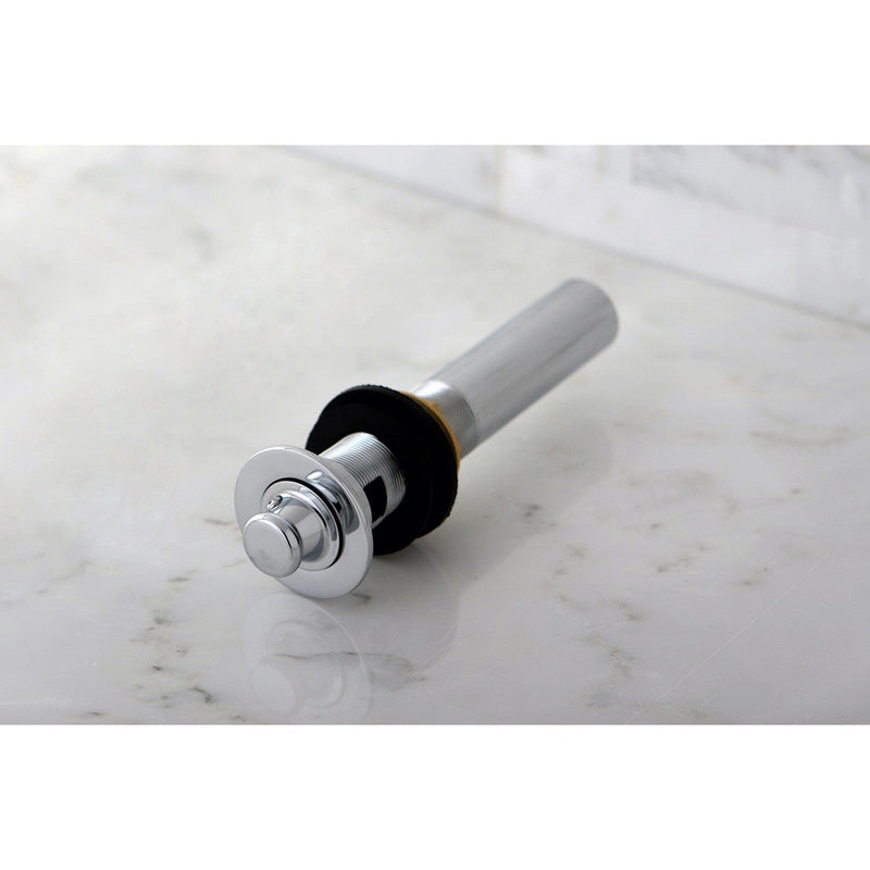 Fauceture Brass Lift and Turn Bathroom Sink Drain with Overflow, 17 Gauge