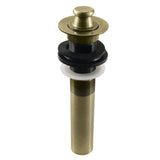 Fauceture Brass Lift and Turn Bathroom Sink Drain with Overflow, 17 Gauge