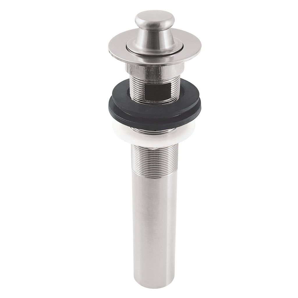 Fauceture Brass Lift and Turn Bathroom Sink Drain with Overflow, 17 Gauge