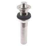 Fauceture Brass Lift and Turn Bathroom Sink Drain with Overflow, 17 Gauge