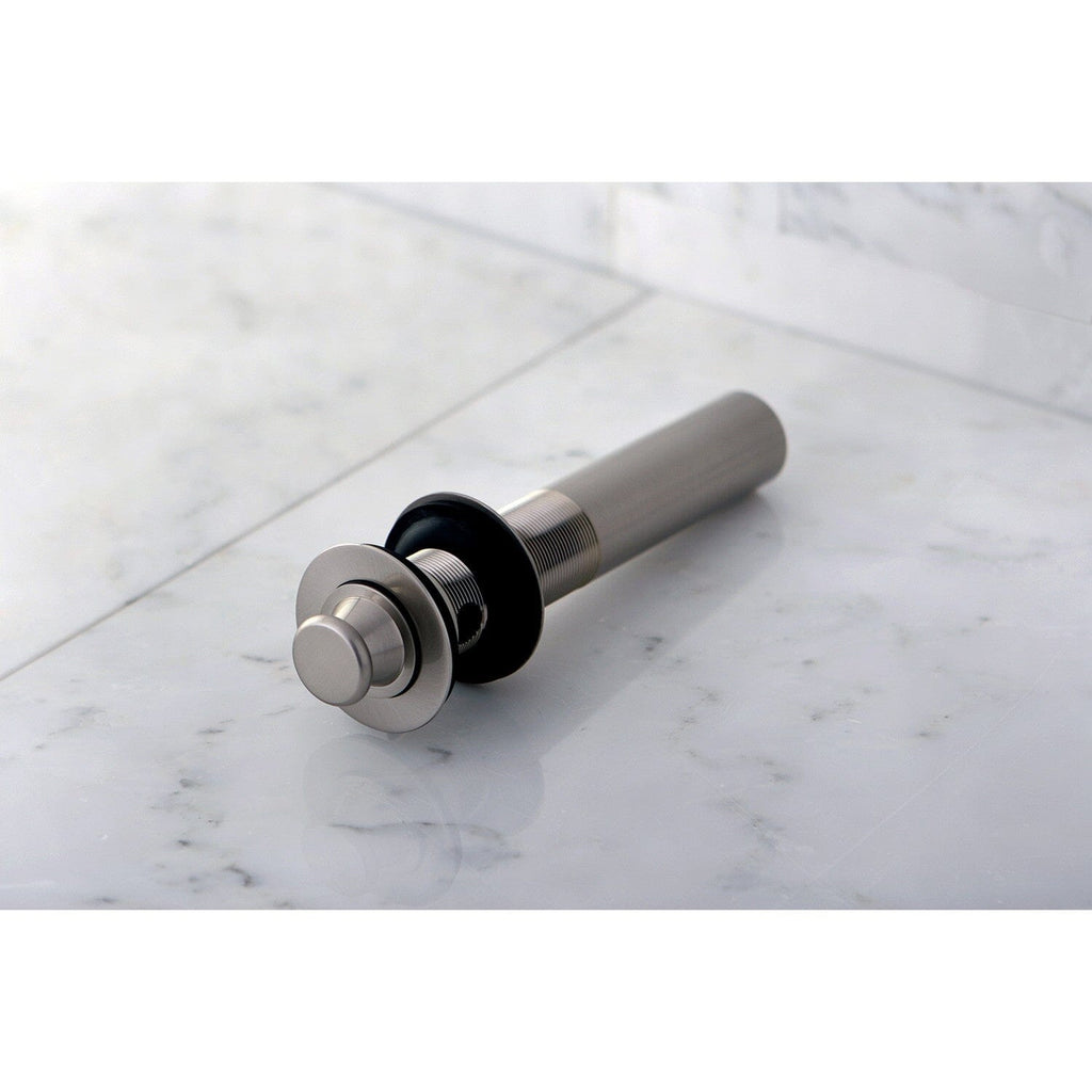 Fauceture Brass Lift and Turn Bathroom Sink Drain with Overflow, 17 Gauge