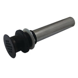 Trimscape Brass Grid Bathroom Sink Drain without Overflow, 17 Gauge