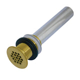 Trimscape Brass Grid Bathroom Sink Drain without Overflow, 17 Gauge