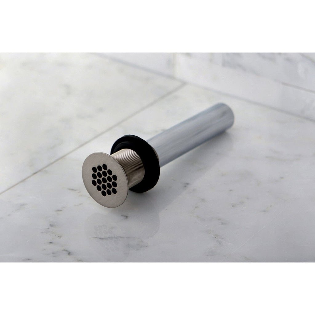 Trimscape Brass Grid Bathroom Sink Drain without Overflow, 17 Gauge