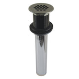 Trimscape Brass Grid Bathroom Sink Drain without Overflow, 17 Gauge