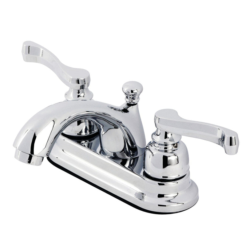 Royale Double-Handle 3-Hole Deck Mount 4-Inch Centerset Bathroom Faucet with Pop-Up Drain