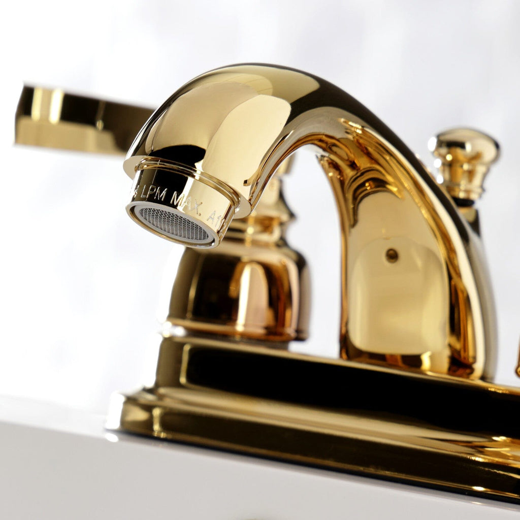 Royale Double-Handle 3-Hole Deck Mount 4-Inch Centerset Bathroom Faucet with Pop-Up Drain