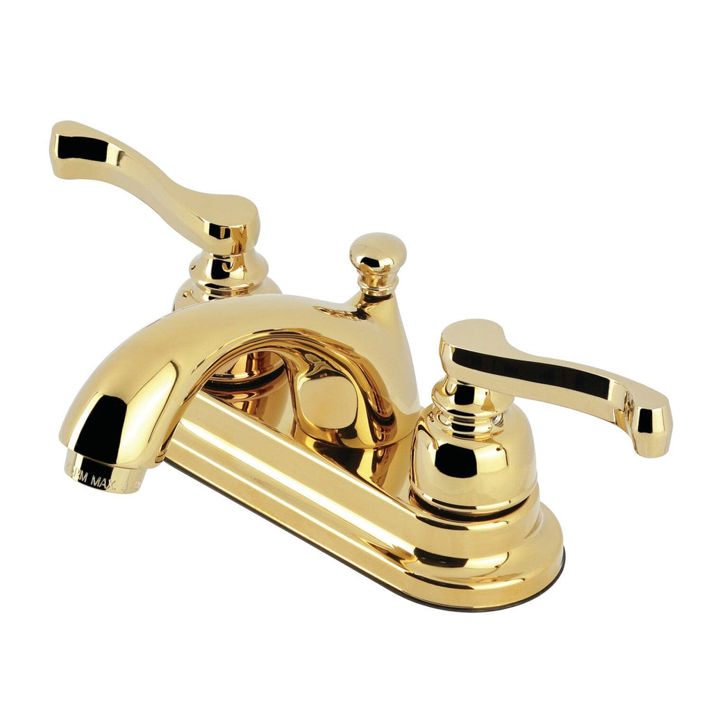 Royale Double-Handle 3-Hole Deck Mount 4-Inch Centerset Bathroom Faucet with Pop-Up Drain