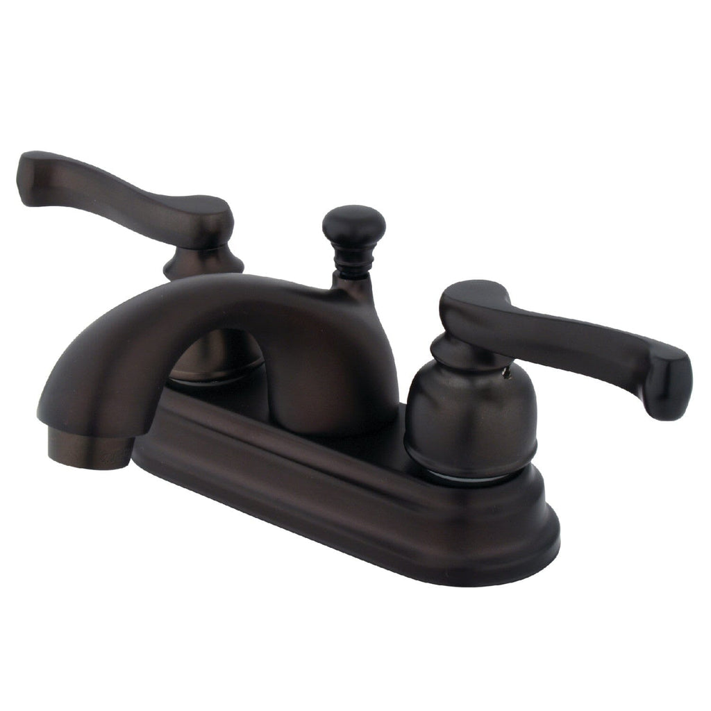 Royale Double-Handle 3-Hole Deck Mount 4-Inch Centerset Bathroom Faucet with Pop-Up Drain
