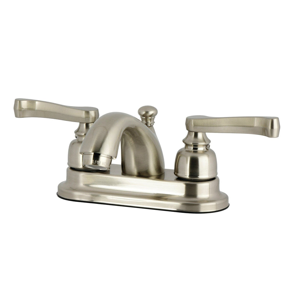 Royale Double-Handle 3-Hole Deck Mount 4-Inch Centerset Bathroom Faucet with Pop-Up Drain