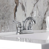 Naples Double-Handle 3-Hole Deck Mount 4-Inch Centerset Bathroom Faucet with Pop-Up Drain