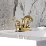 Naples Double-Handle 3-Hole Deck Mount 4-Inch Centerset Bathroom Faucet with Pop-Up Drain