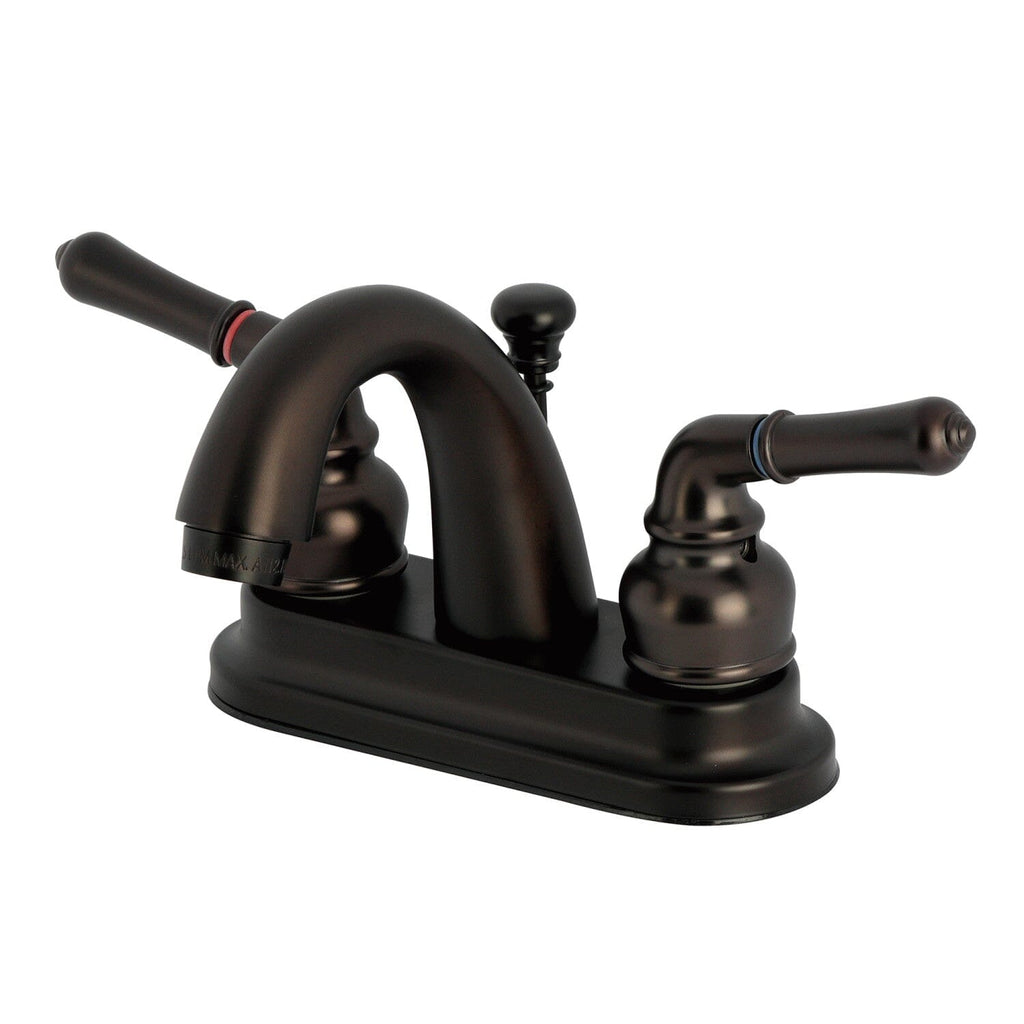 Naples Double-Handle 3-Hole Deck Mount 4-Inch Centerset Bathroom Faucet with Pop-Up Drain