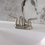 Naples Double-Handle 3-Hole Deck Mount 4-Inch Centerset Bathroom Faucet with Pop-Up Drain