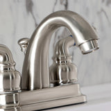 Naples Double-Handle 3-Hole Deck Mount 4-Inch Centerset Bathroom Faucet with Pop-Up Drain