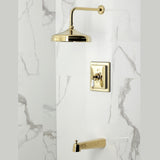 Demure Single-Handle Pressure Balanced Tub and Shower Faucet