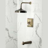 Demure Single-Handle Pressure Balanced Tub and Shower Faucet