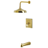 Demure Single-Handle Pressure Balanced Tub and Shower Faucet