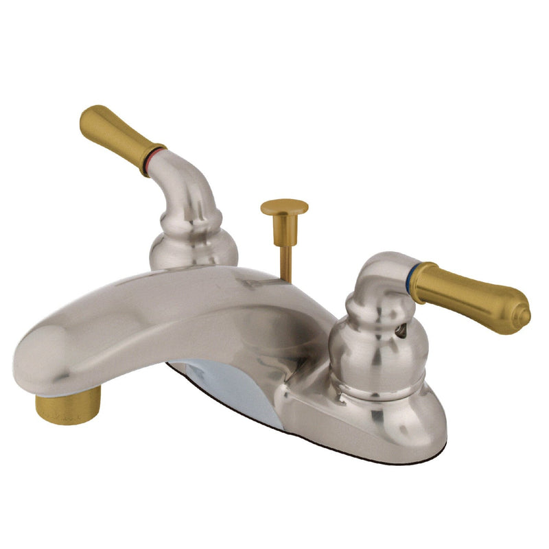 Magellan Double-Handle 3-Hole Deck Mount 4-Inch Centerset Bathroom Faucet with Pop-Up Drain