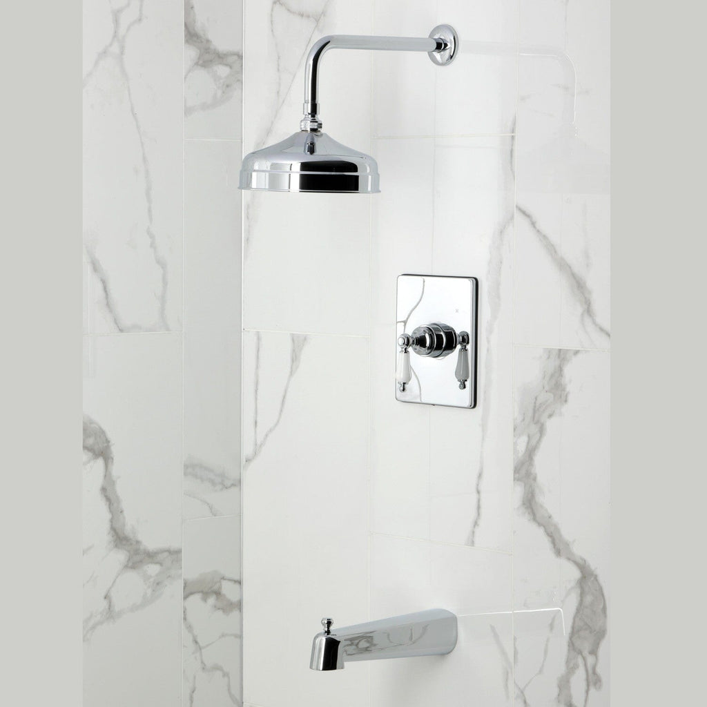 Demure Single-Handle Pressure Balanced Tub and Shower Faucet