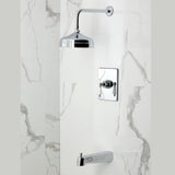 Demure Single-Handle Pressure Balanced Tub and Shower Faucet