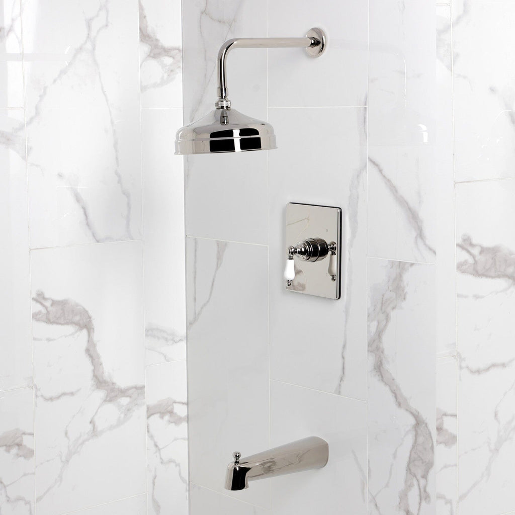 Demure Single-Handle Pressure Balanced Tub and Shower Faucet