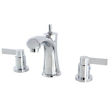 NuvoFusion Two-Handle 3-Hole Deck Mount Widespread Bathroom Faucet with Pop-Up Drain
