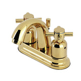 Concord Double-Handle 3-Hole Deck Mount 4-Inch Centerset Bathroom Faucet with Pop-Up Drain