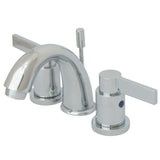 NuvoFusion Two-Handle 3-Hole Deck Mount Widespread Bathroom Faucet with Pop-Up Drain