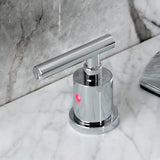 Manhattan Two-Handle 3-Hole Deck Mount Widespread Bathroom Faucet with Pop-Up Drain