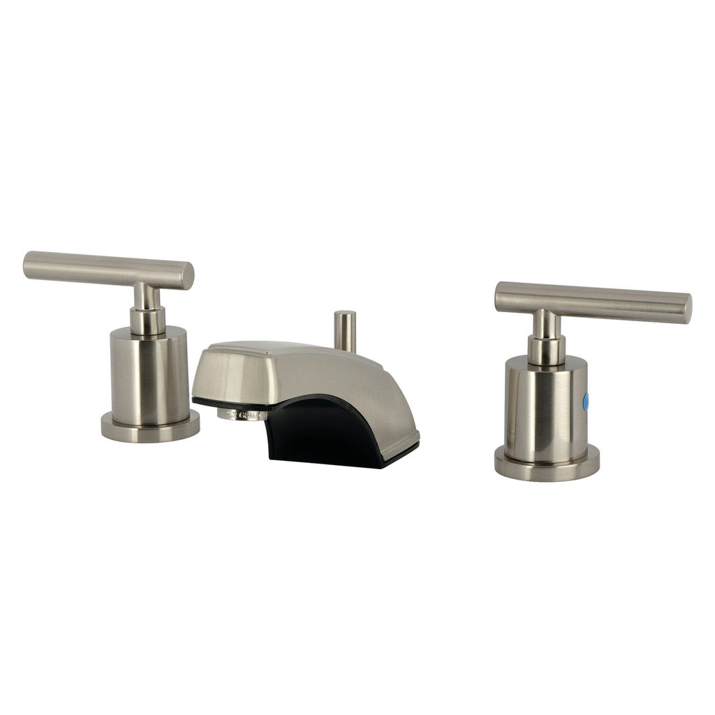 Manhattan Two-Handle 3-Hole Deck Mount Widespread Bathroom Faucet with Pop-Up Drain