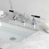 Kaiser Two-Handle 3-Hole Deck Mount Widespread Bathroom Faucet with Retail Pop-Up Drain